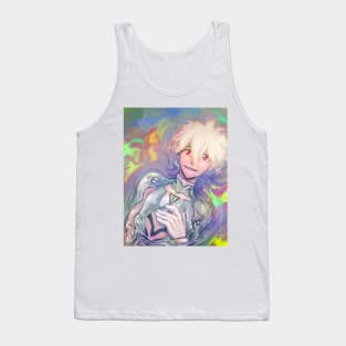 NGE KAWORU NAGISA NEON GENESIS EVANGELION WHITE PLUGSUIT Tank Top